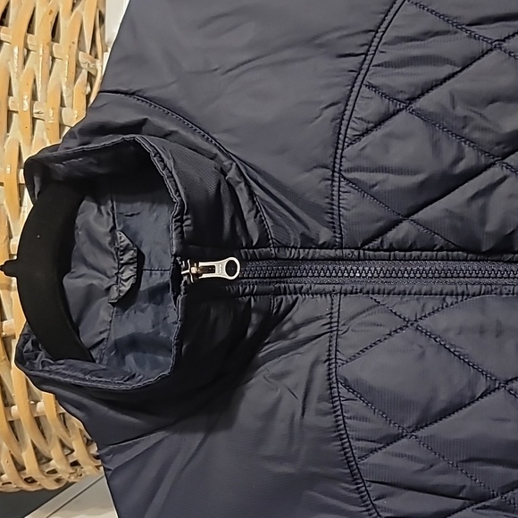 Eddie Bauer Quilted Jacket Womens XXL Navy Blue Zip-Pockets Puffer Lightweight - Picture 2 of 11